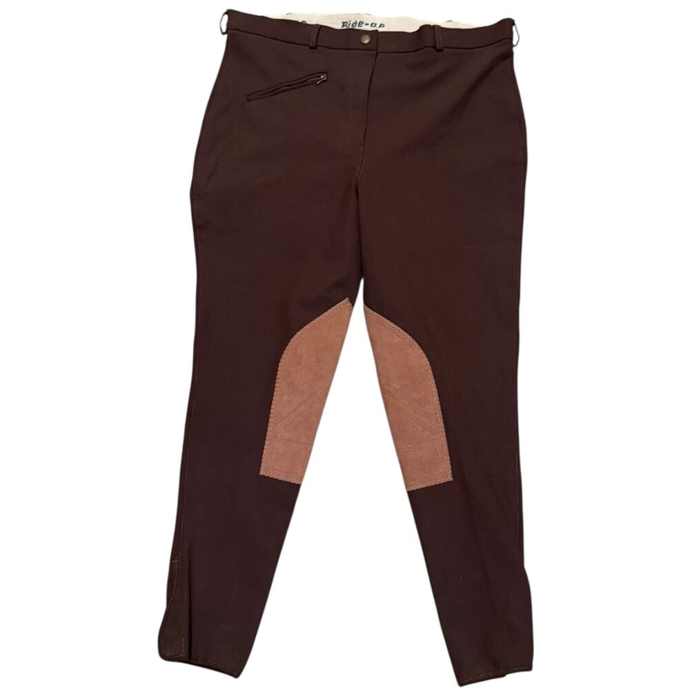 Ride-Ap Women's EUC Brown Breeches Horse Riding Equestrian Pants Size 38